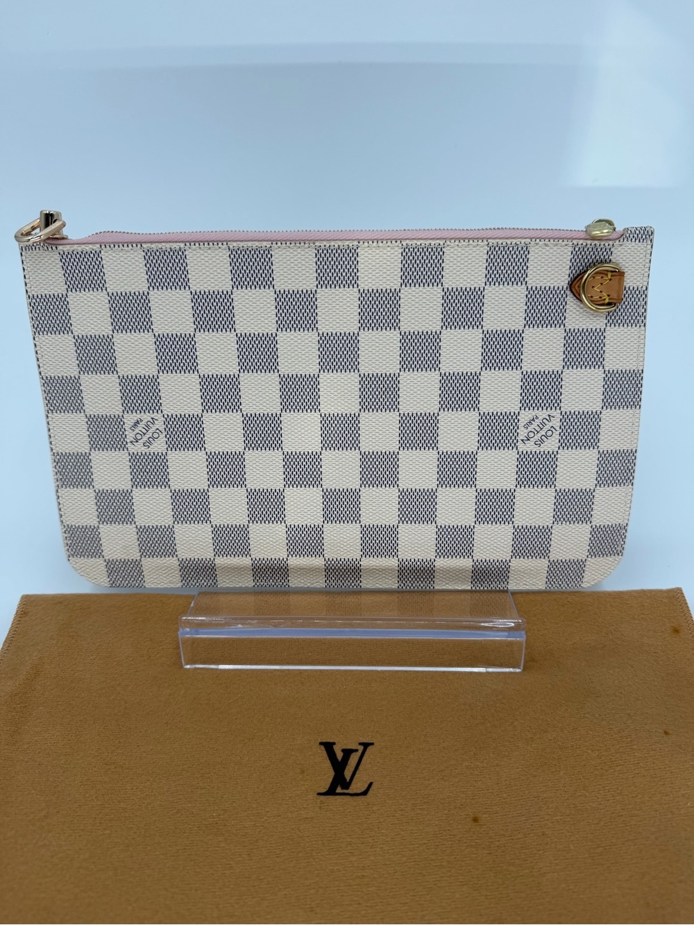 Louis Vuitton Damier Azur Neverfull Pouch